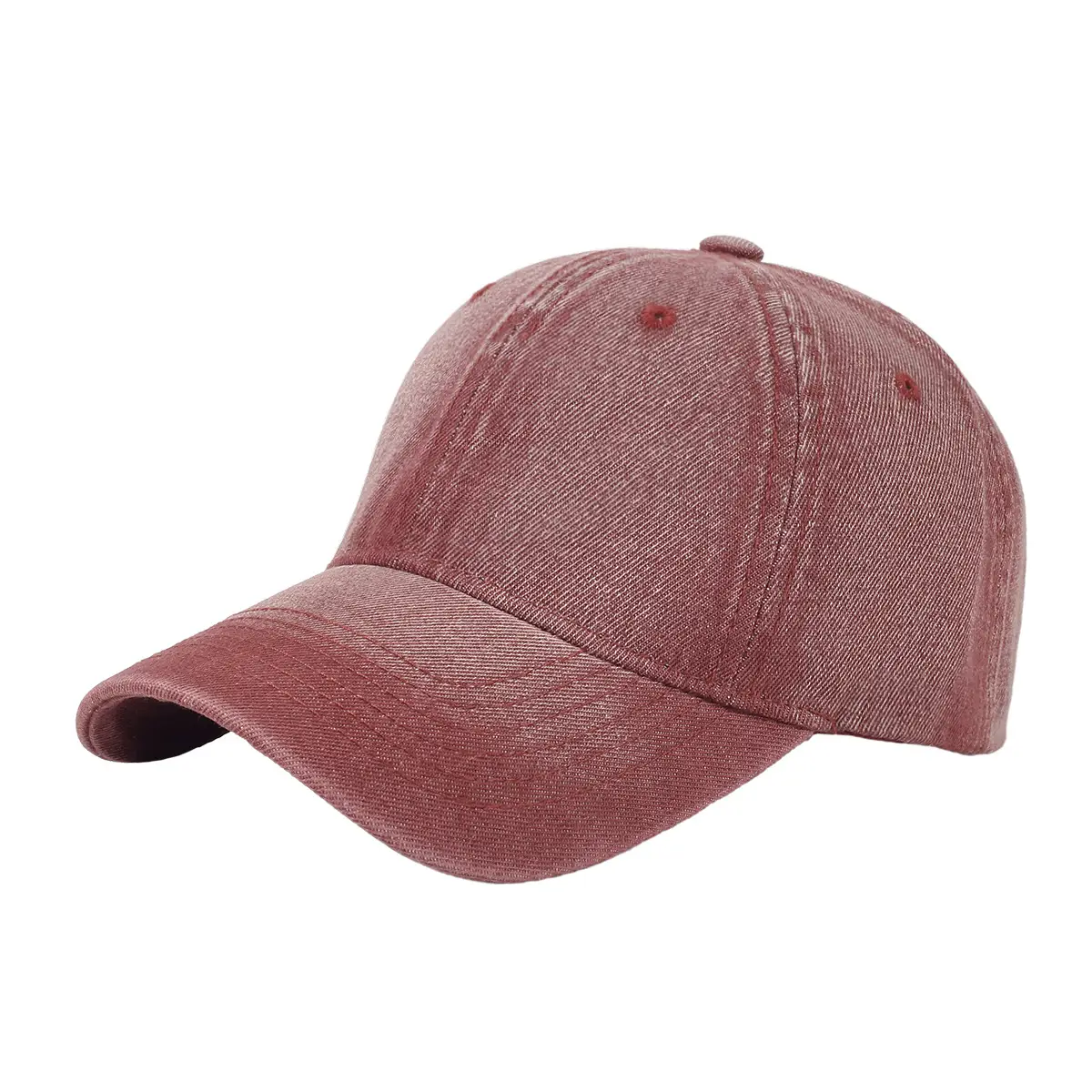 Washed Denim Baseball Cap for Men Women Sun Protection - Image 3