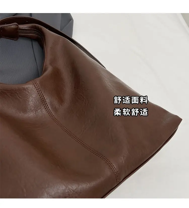Women's Brown Leather Shoulder Bag & Wallet Set — feature 5