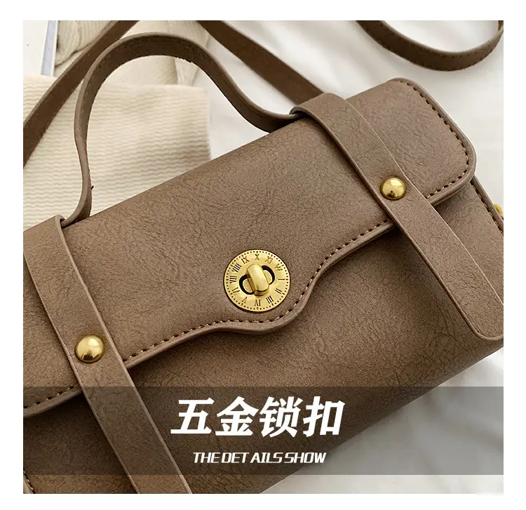 Women's Retro Messenger Bag Brown Shoulder Bag 2023 — feature 7