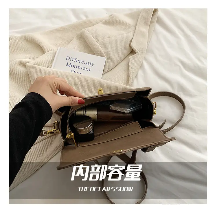 Women's Retro Messenger Bag Brown Shoulder Bag 2023 — feature 9