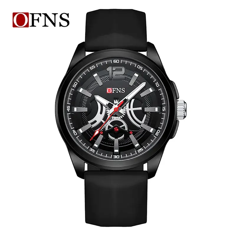 Ofns Men's White Silicone Watch with Digital Display - Image 9