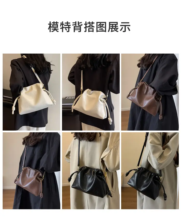 Brown Pleated Shoulder Bag for Women 2023 — feature 10