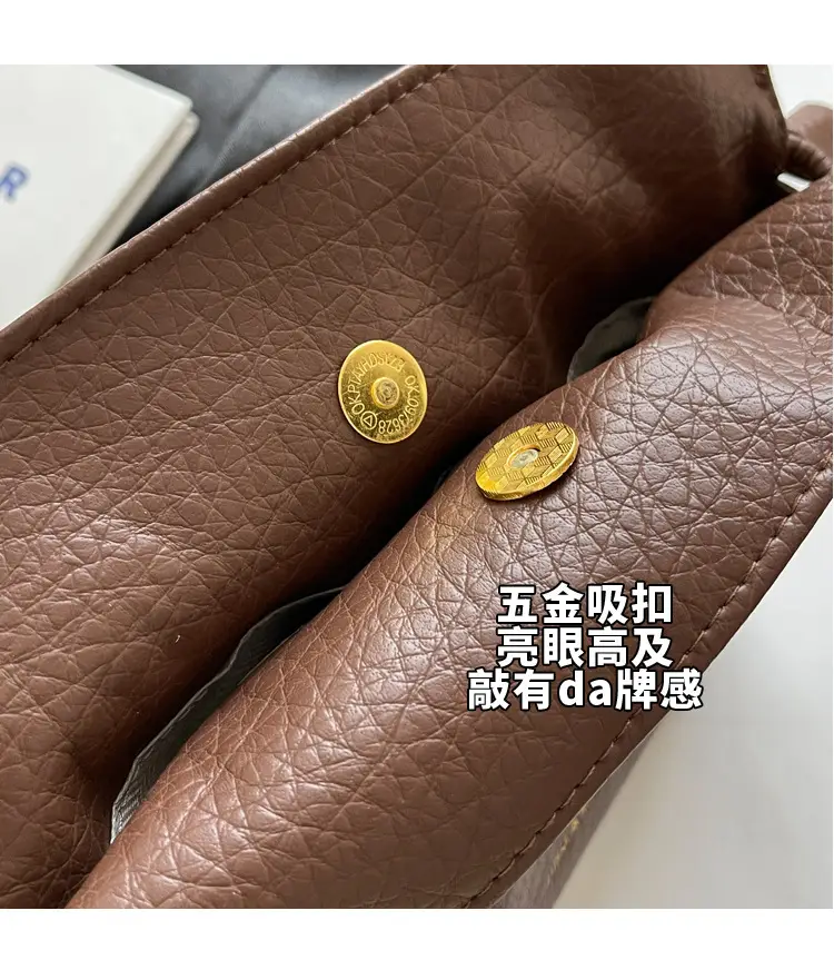 Brown Pleated Shoulder Bag for Women 2023 — feature 6