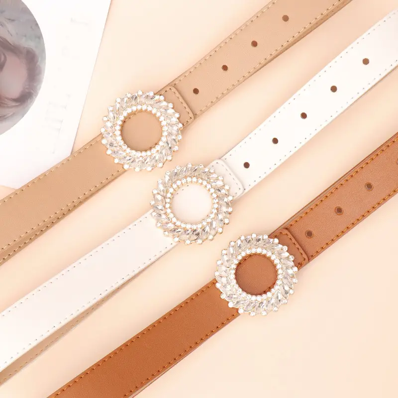 New Diamond Belt for Women with Pearl Buckle - Image 9