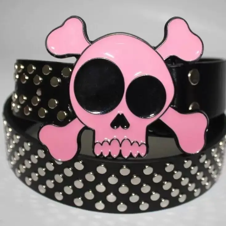 Black Studded European Belt for Women - Image 12