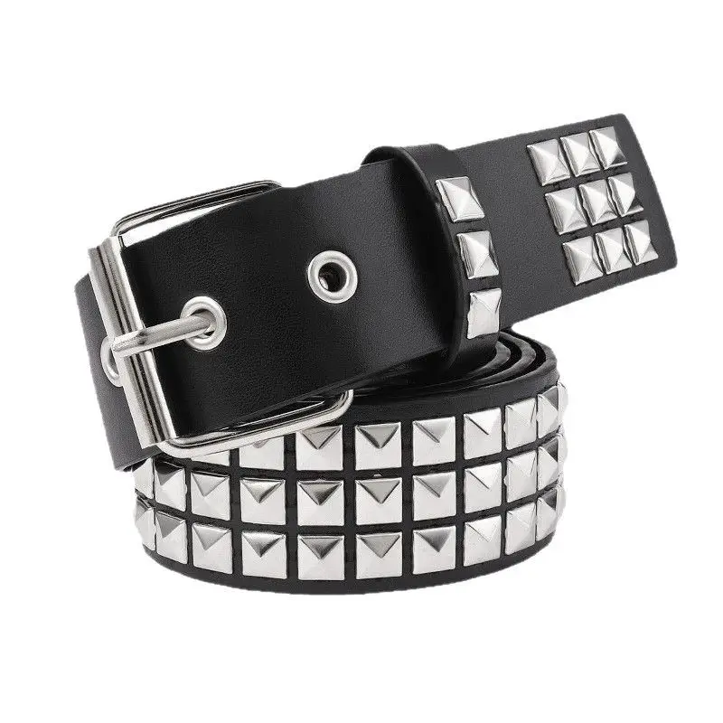 Black Studded European Belt for Women - Image 14