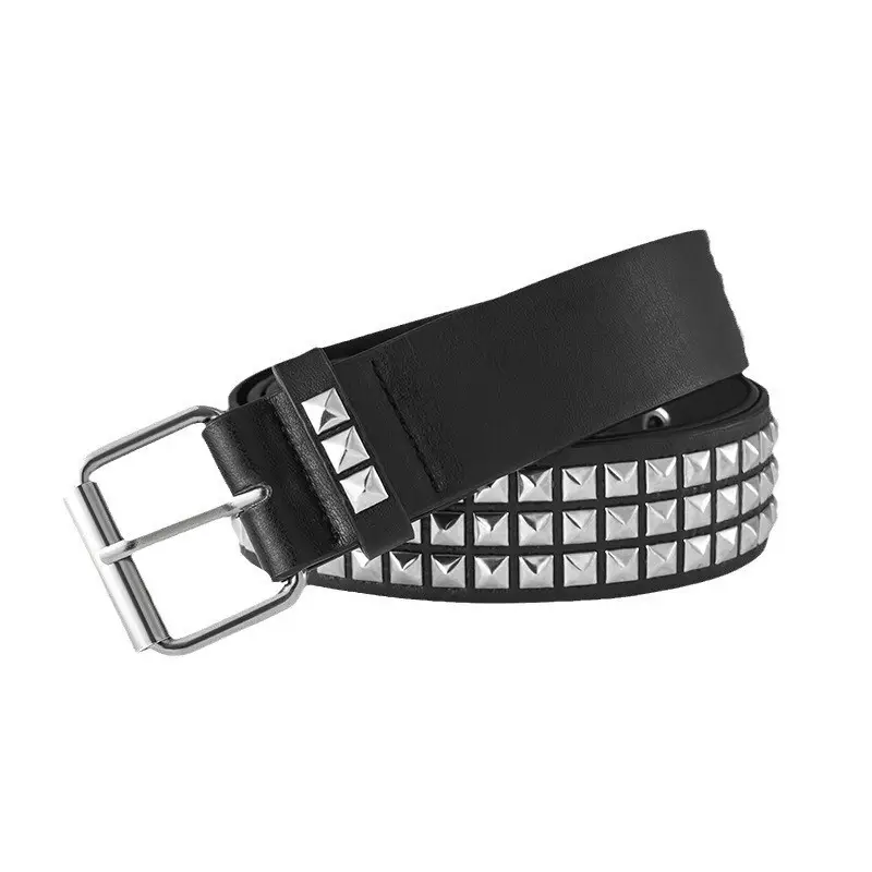 Black Studded European Belt for Women — feature 4