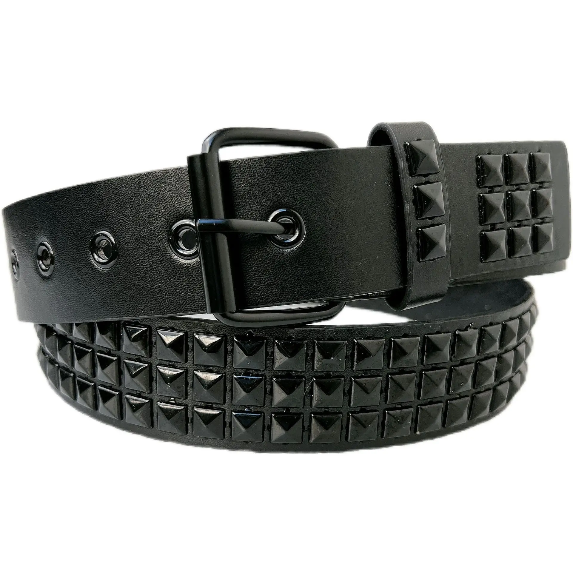 Black Studded European Belt for Women — feature 6