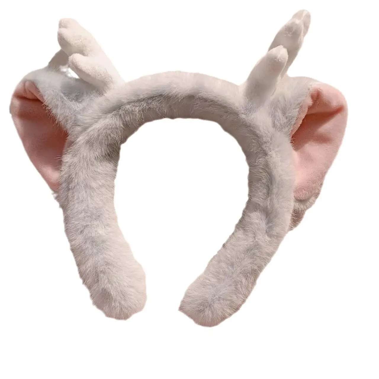 New Year Dragon Plush Headband Small White - Image 9