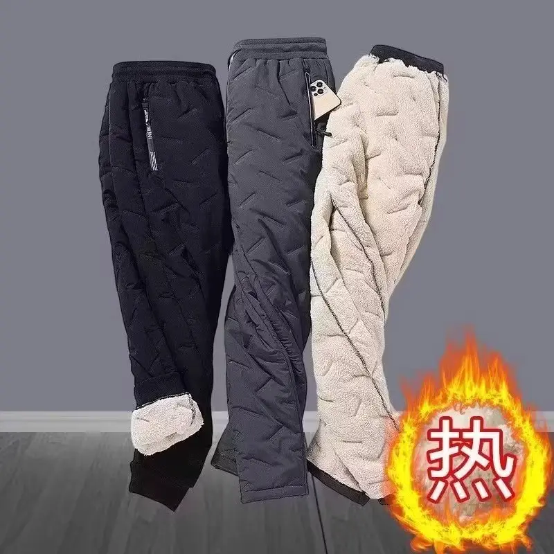 Men's Fleece Lined Winter Jogger Pants Waterproof Warm - Image 6