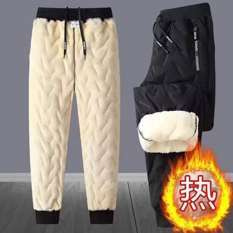 Men's Fleece Lined Winter Jogger Pants Waterproof Warm - Image 8