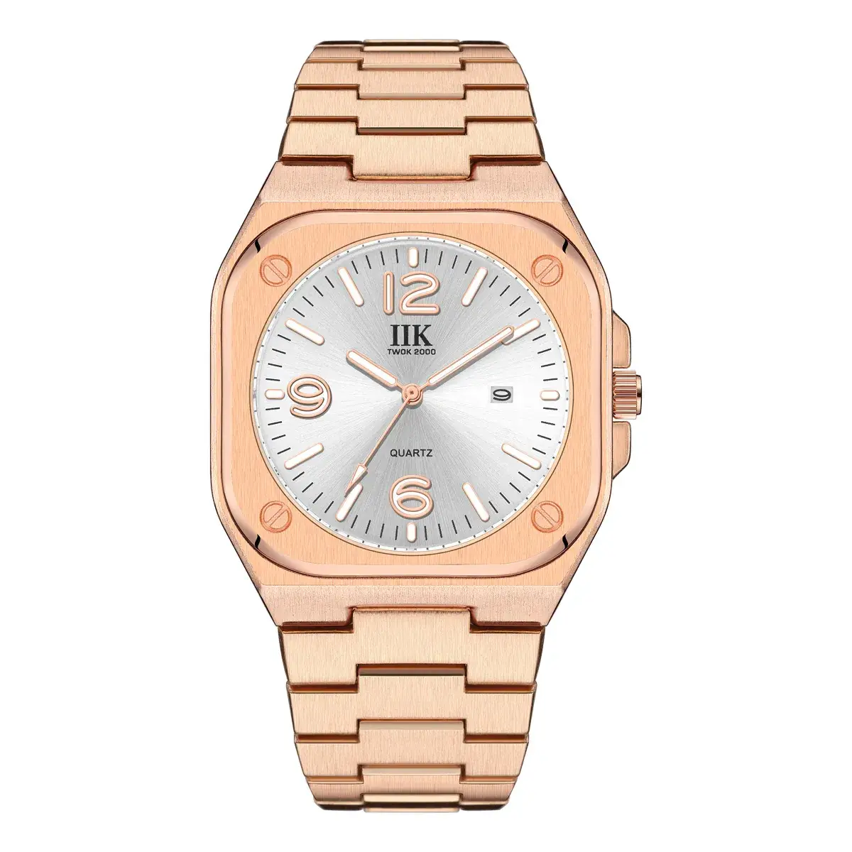 Luminous Square Men's Quartz Watch with Blue Dial - Image 6