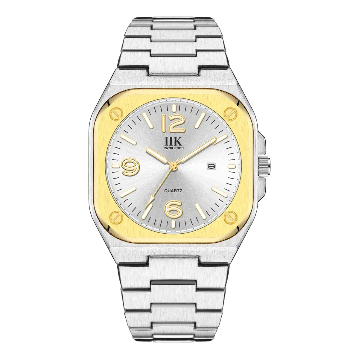 Luminous Square Men's Quartz Watch with Blue Dial - Image 7