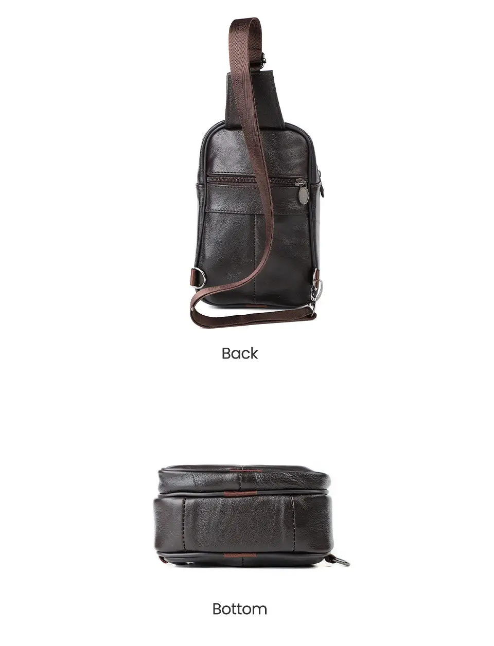 Korean Style Black Leather Crossbody Bag for Men — feature 15
