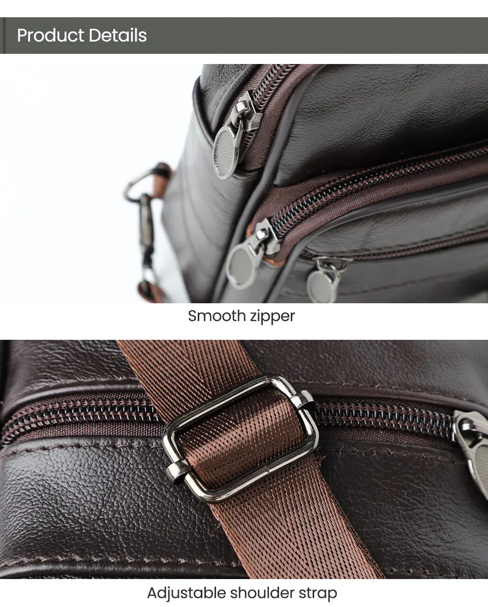 Korean Style Black Leather Crossbody Bag for Men — feature 17