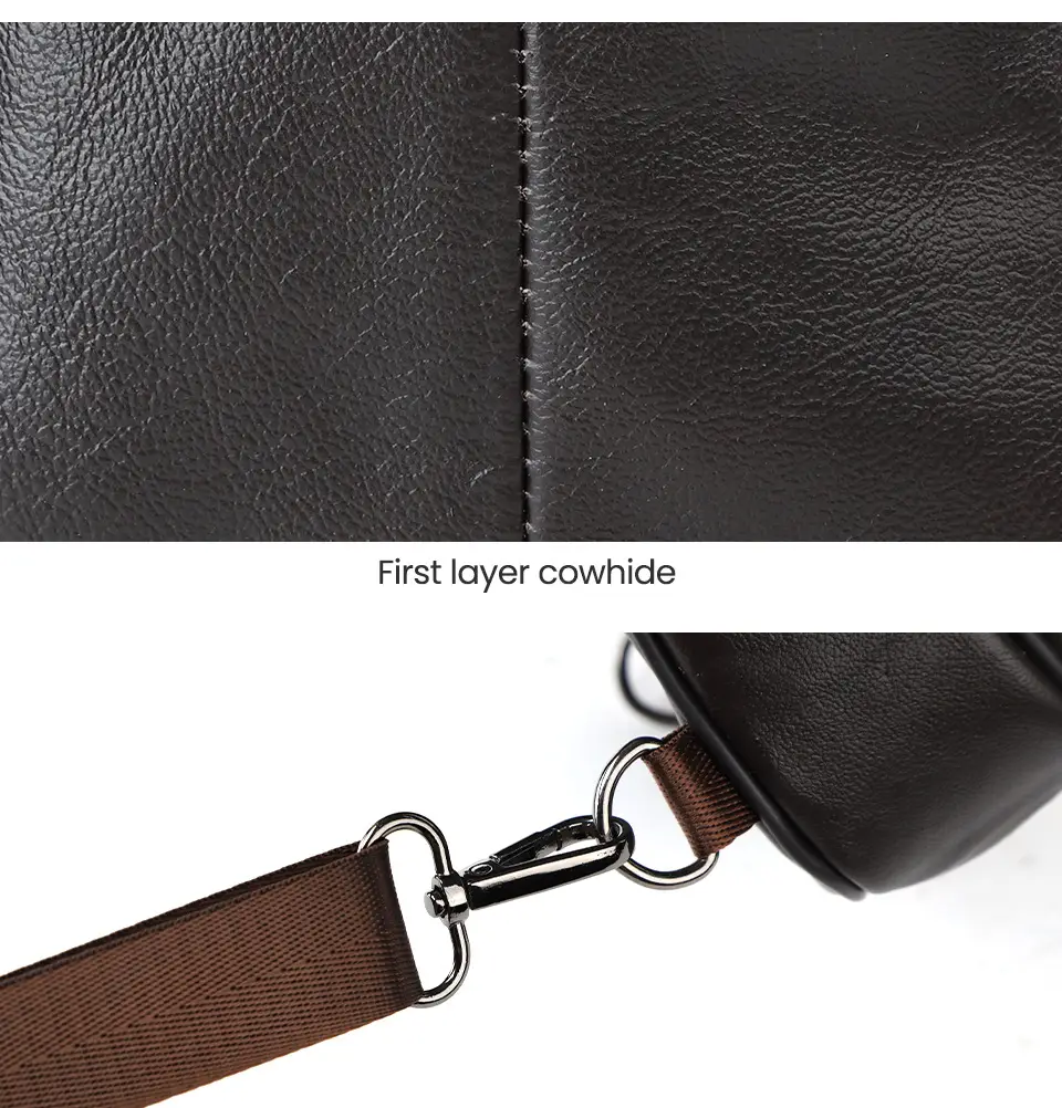 Korean Style Black Leather Crossbody Bag for Men — feature 19