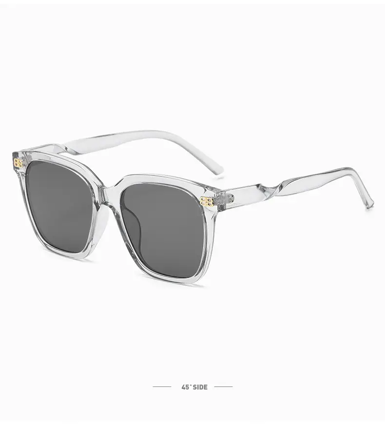 New B Letter Sunglasses Women Square Frame Gold — feature 24