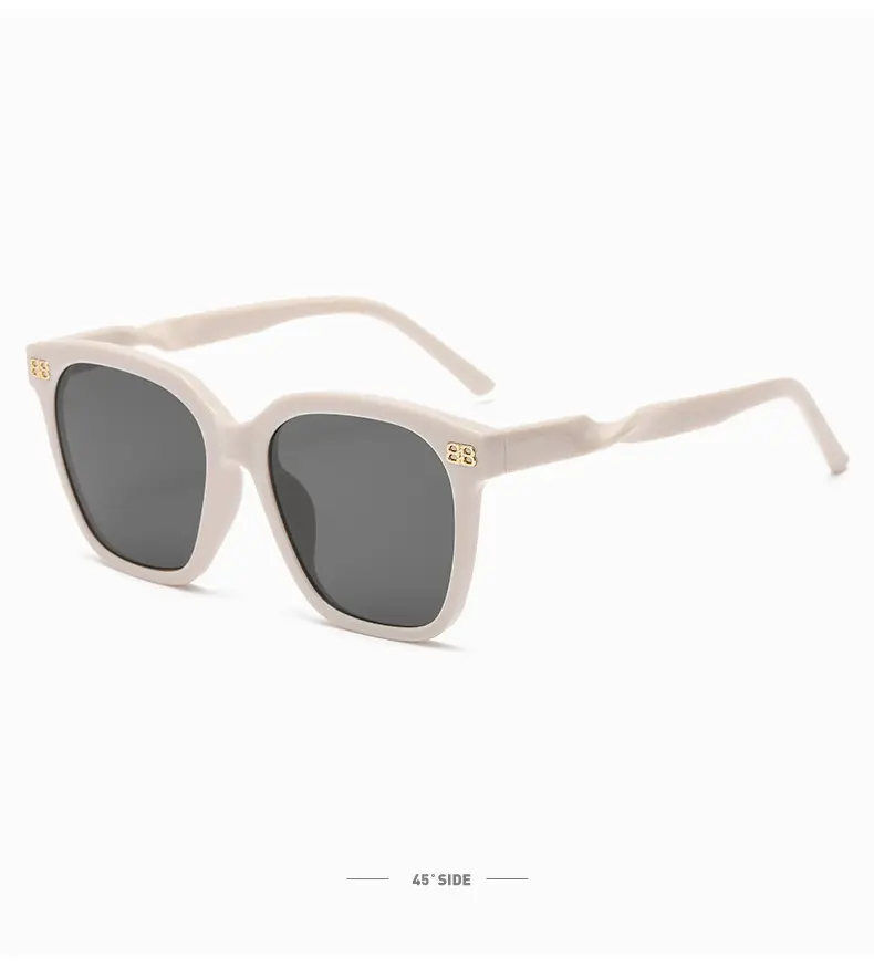 New B Letter Sunglasses Women Square Frame Gold — feature 30