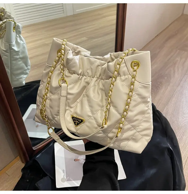 Black Quilted Chain Shoulder Bag for Women 2023 — feature 24