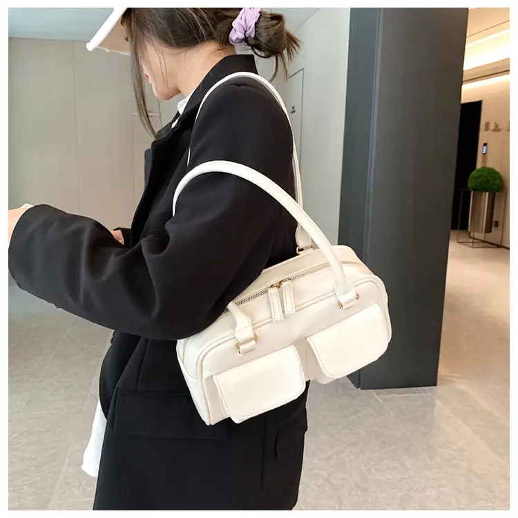 Women's Brown Leather Shoulder Bag 2023 Winter Niche Design โ feature 11