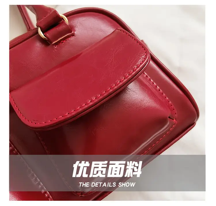 Women's Brown Leather Shoulder Bag 2023 Winter Niche Design โ feature 5