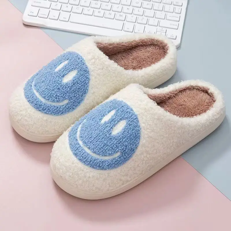 New Cross-Border Winter Christmas Deer Cotton Slippers for Women Wholesale Home Couple Indoor Elk Warm Slippers Winter Women