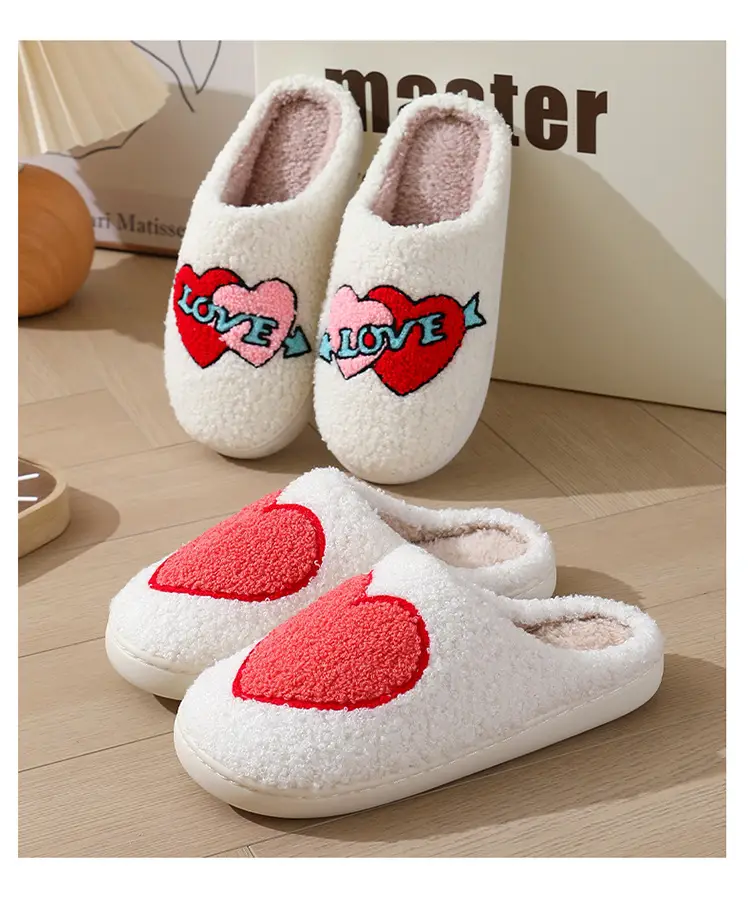 New Cross-Border Winter Christmas Deer Cotton Slippers for Women Wholesale Home Couple Indoor Elk Warm Slippers Winter Women — feature 12