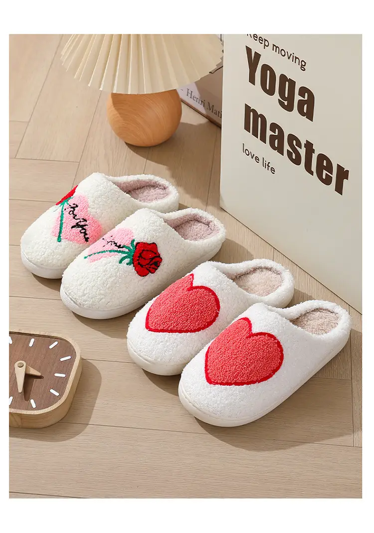 New Cross-Border Winter Christmas Deer Cotton Slippers for Women Wholesale Home Couple Indoor Elk Warm Slippers Winter Women — feature 14
