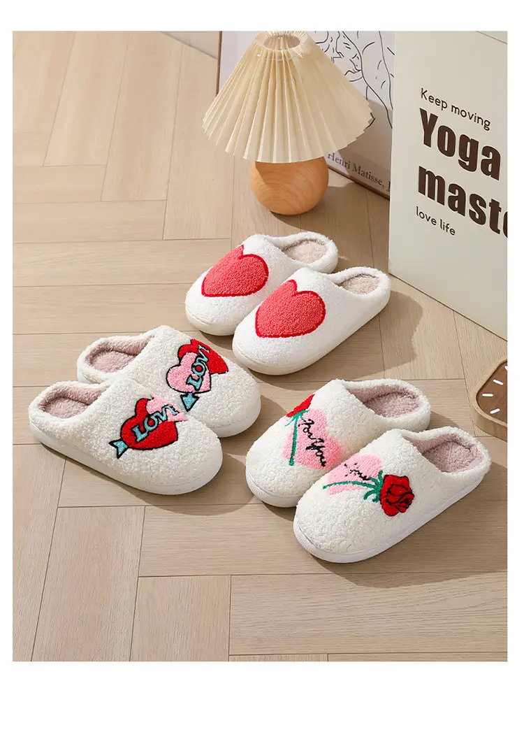 New Cross-Border Winter Christmas Deer Cotton Slippers for Women Wholesale Home Couple Indoor Elk Warm Slippers Winter Women — feature 16