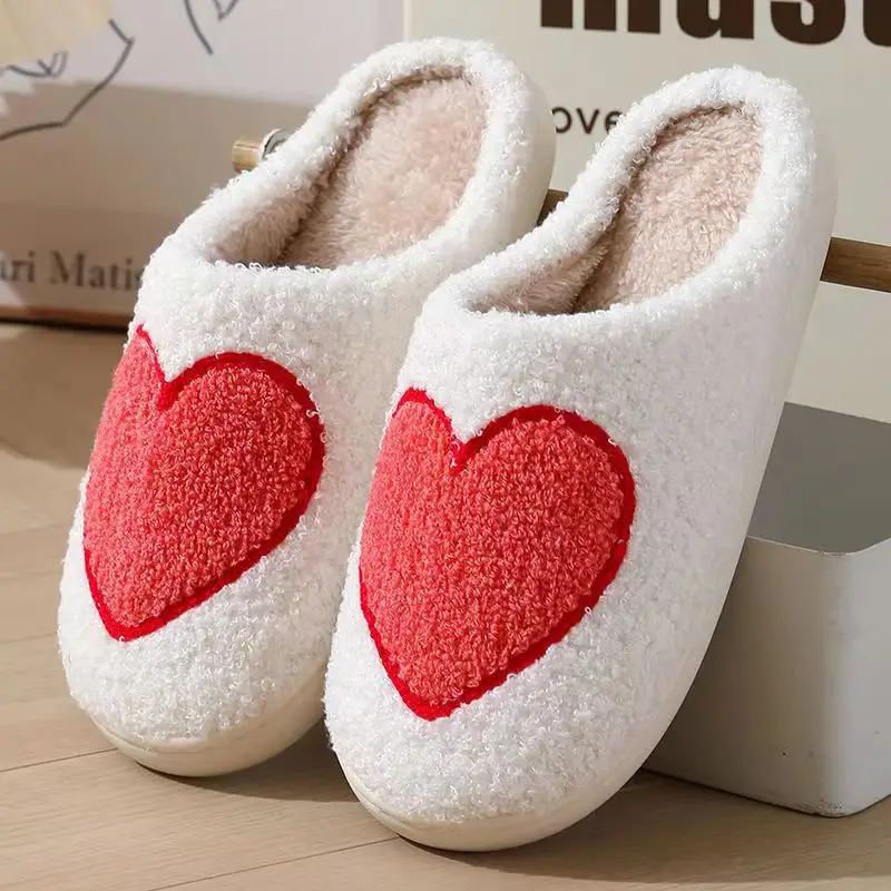 New Cross-Border Winter Christmas Deer Cotton Slippers for Women Wholesale Home Couple Indoor Elk Warm Slippers Winter Women