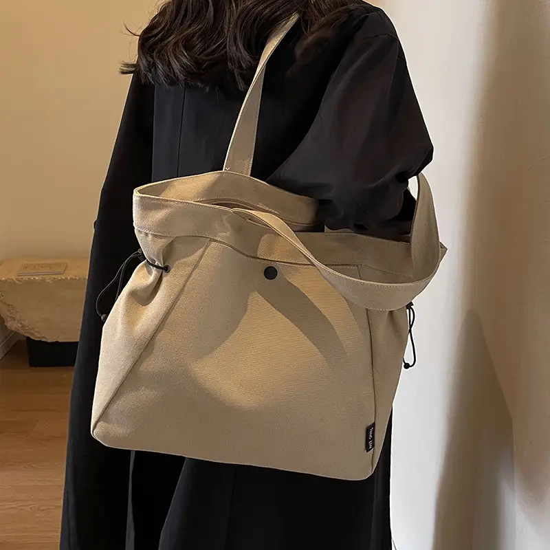 Women Canvas Tote Bag Large Capacity Autumn Winter - Image 2