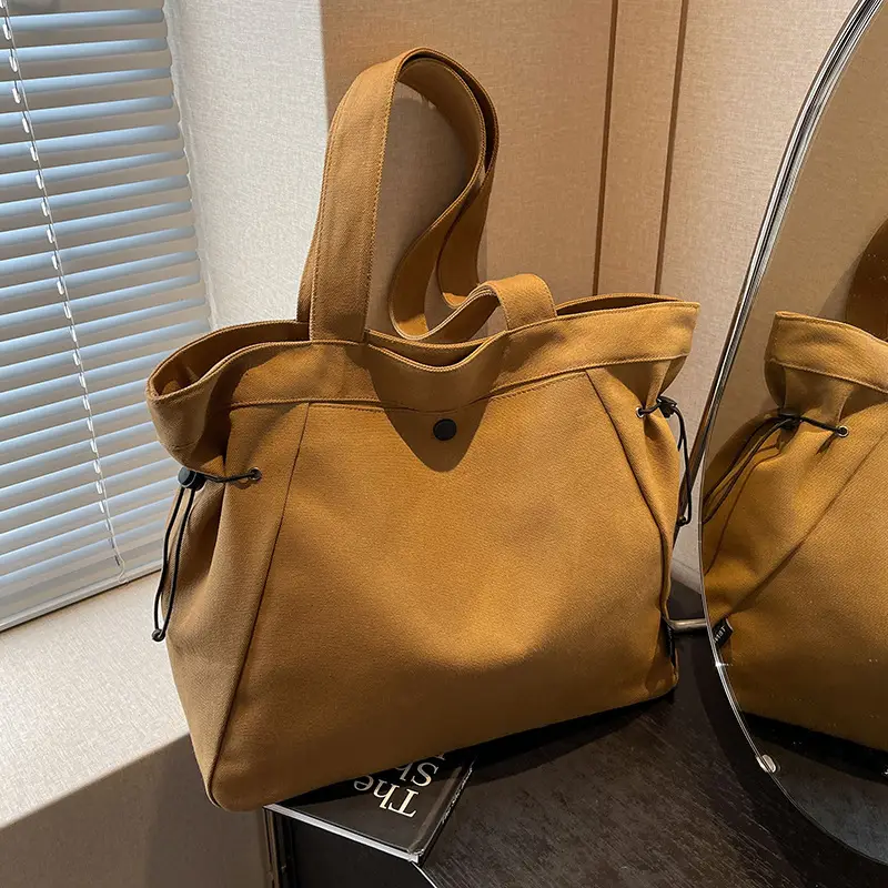 Women Canvas Tote Bag Large Capacity Autumn Winter - Image 4