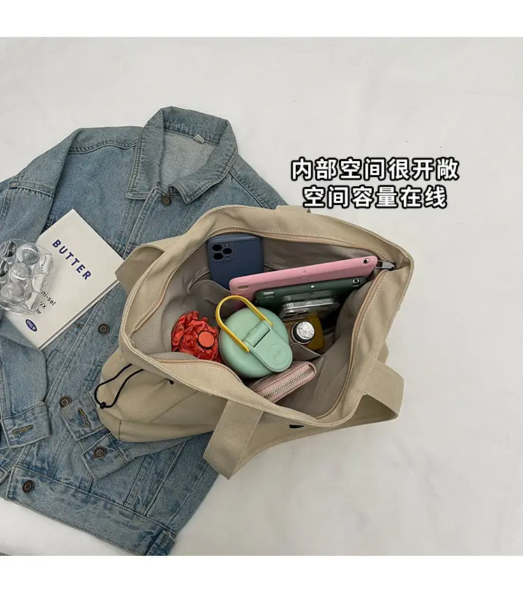 Women Canvas Tote Bag Large Capacity Autumn Winter — feature 16