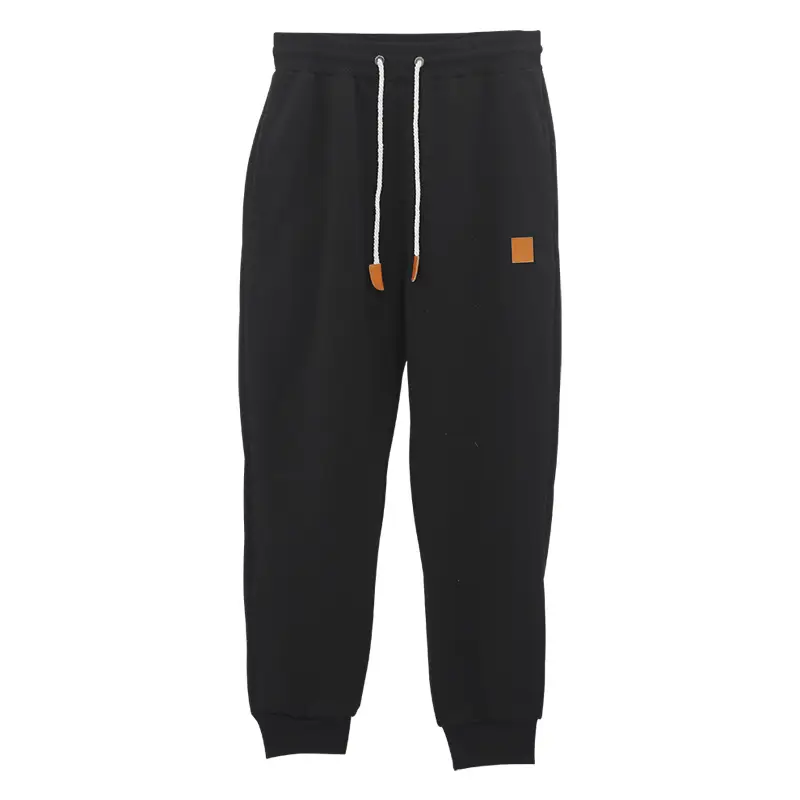 Men Winter Fleece Sweatpants Grey Black Training Leggings — feature 11
