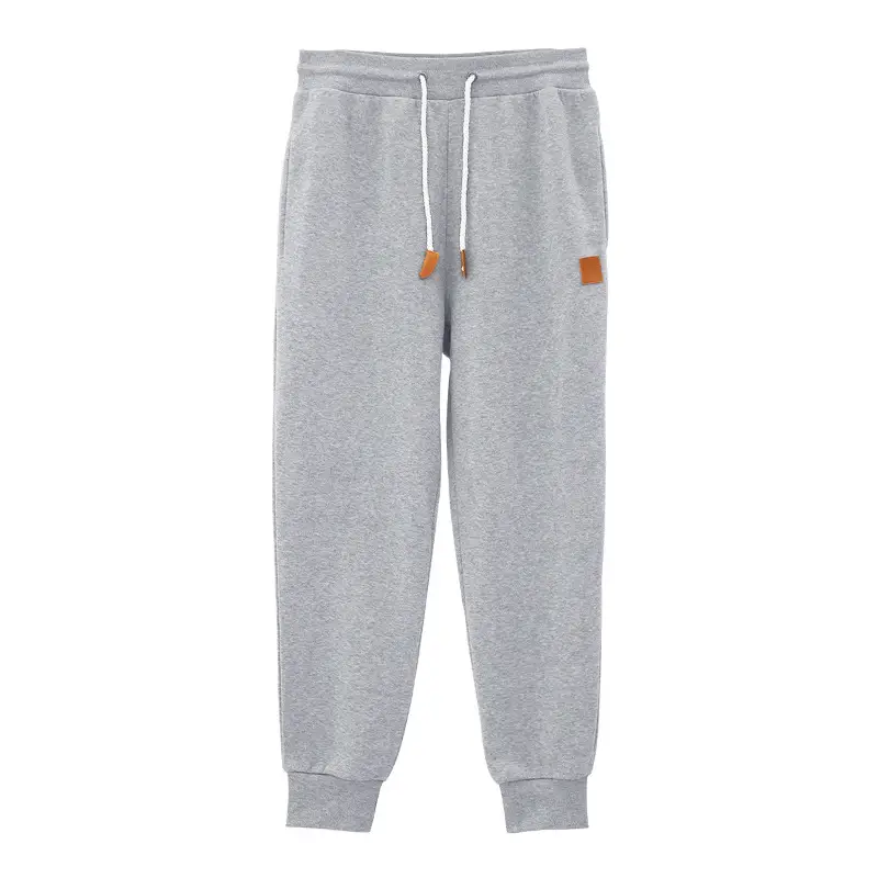 Men Winter Fleece Sweatpants Grey Black Training Leggings — feature 21