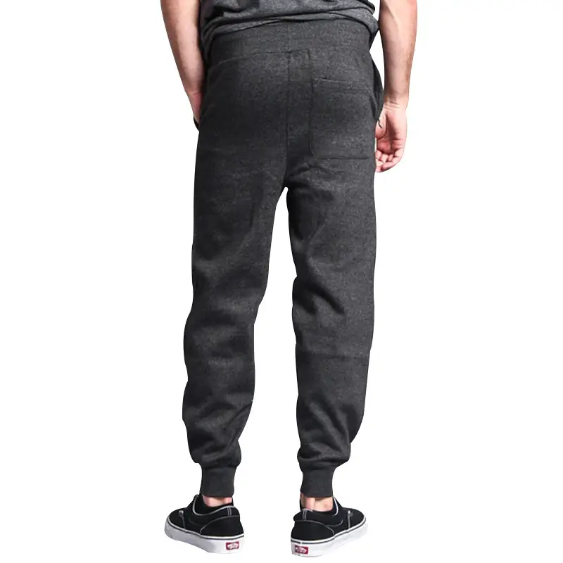 Men Winter Fleece Sweatpants Grey Black Training Leggings — feature 29