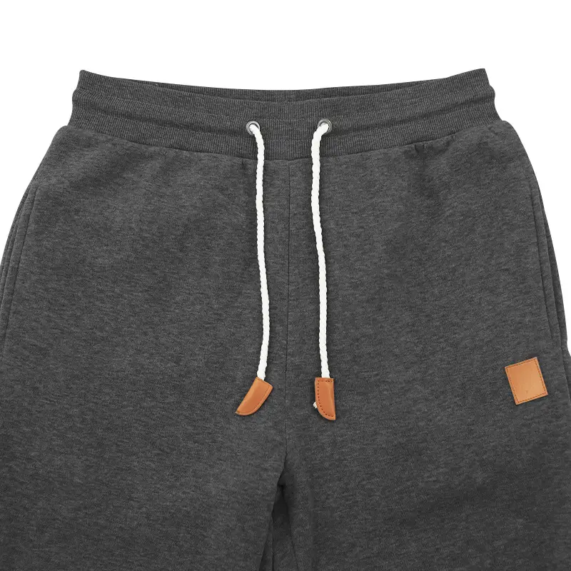 Men Winter Fleece Sweatpants Grey Black Training Leggings — feature 33