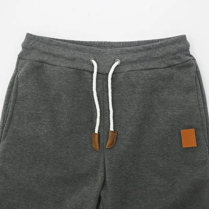 Men Winter Fleece Sweatpants Grey Black Training Leggings — feature 36