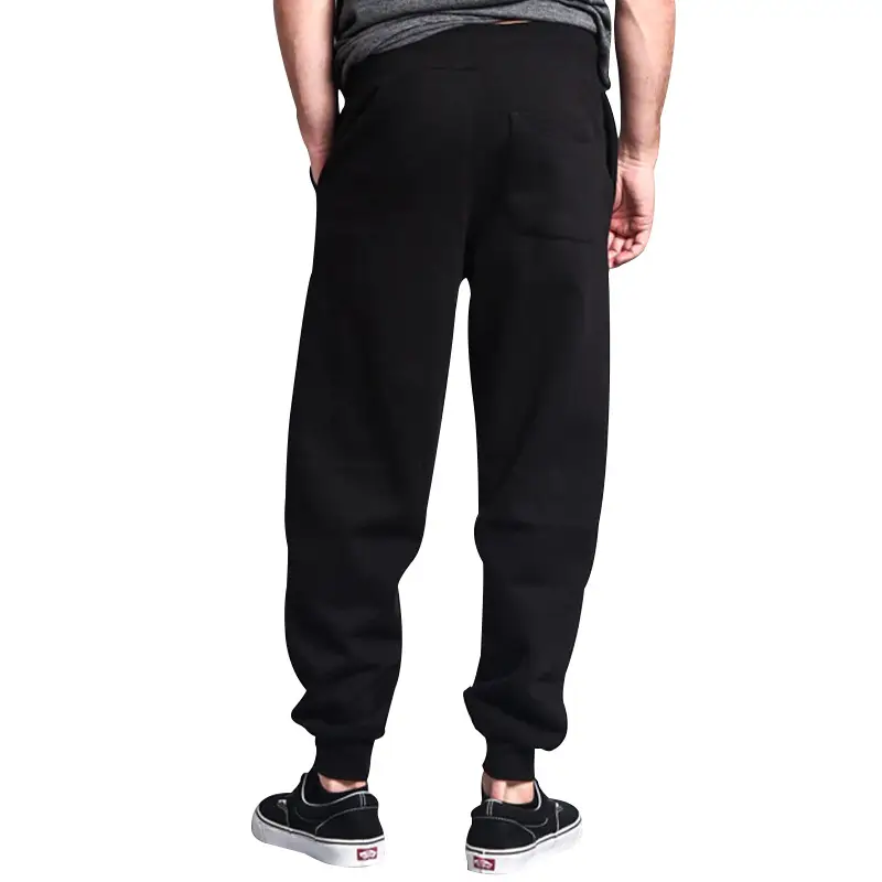 Men Winter Fleece Sweatpants Grey Black Training Leggings — feature 9