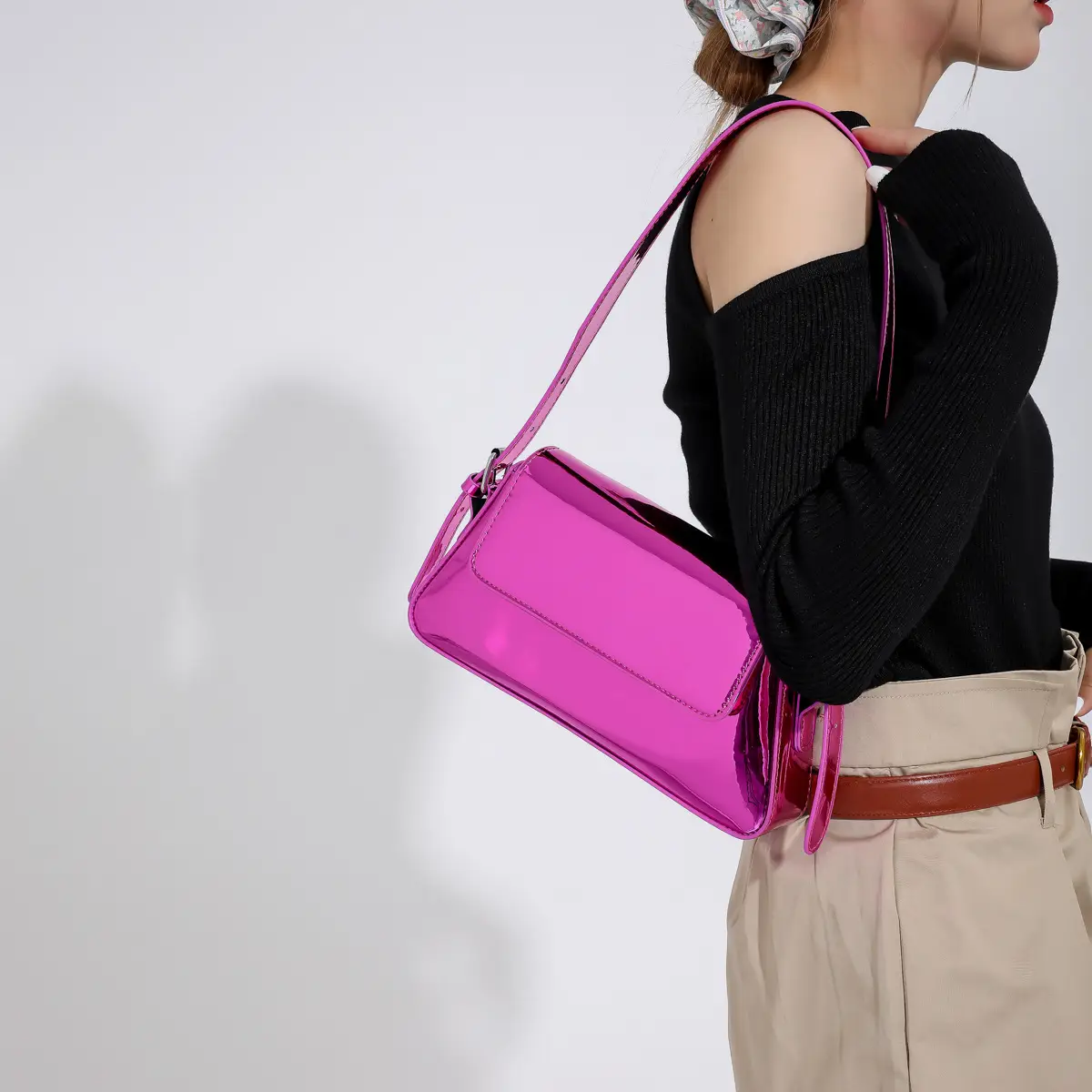 Silver Underarm Bag for Women Spring High-End Fashion - Image 6