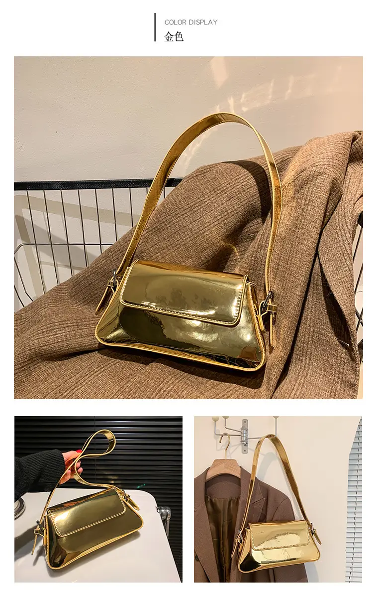 Silver Underarm Bag for Women Spring High-End Fashion — feature 14