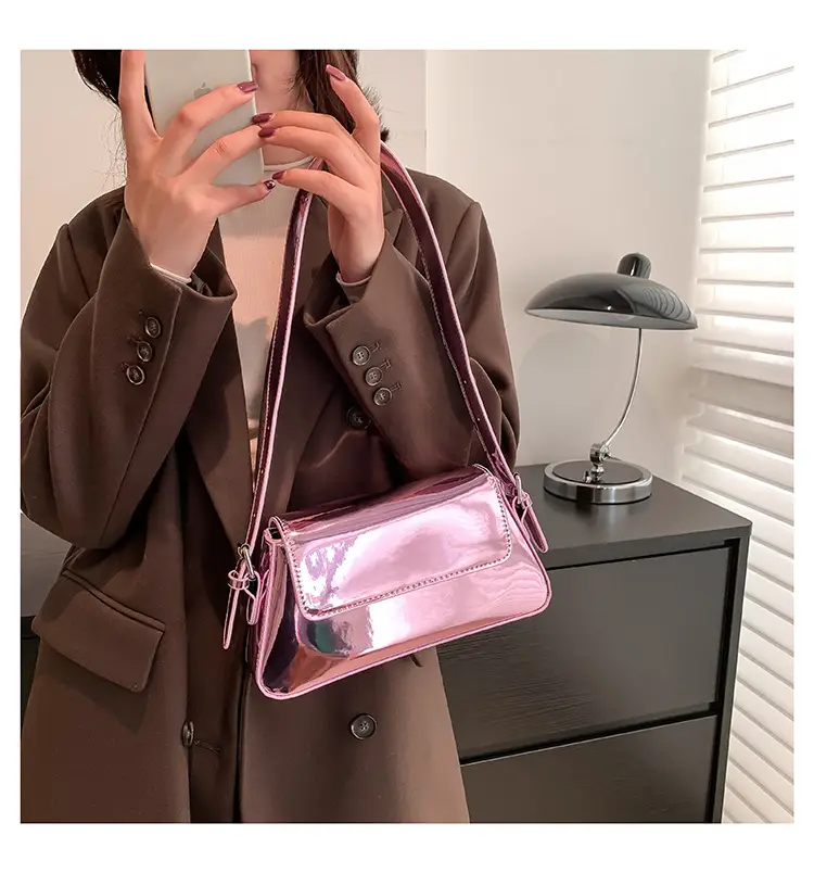 Silver Underarm Bag for Women Spring High-End Fashion — feature 20