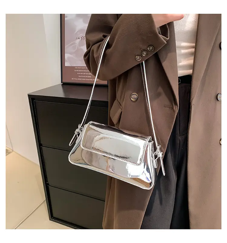 Silver Underarm Bag for Women Spring High-End Fashion — feature 24