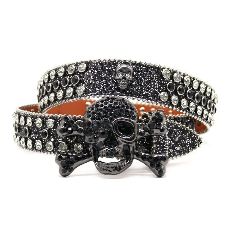 Skull Rhinestone Belt Belt Belt Belt Belt Belt - Image 3