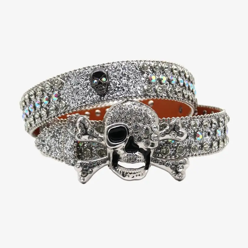 Skull Rhinestone Belt Belt Belt Belt Belt Belt - Image 5