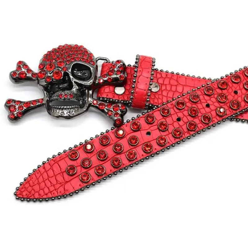 Skull Rhinestone Belt Belt Belt Belt Belt Belt - Image 4