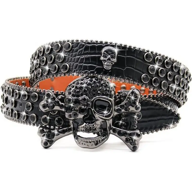 Skull Rhinestone Belt Belt Belt Belt Belt Belt - Image 6
