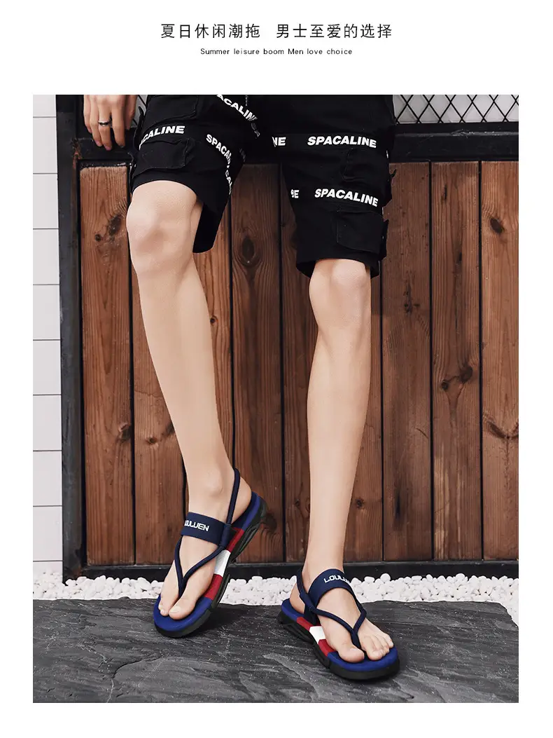 Cross-Border Sandals for Men 2026 Summer Flip-Flops Men's Beach Flip-Flops Outdoor Fashion Sandals — feature 18