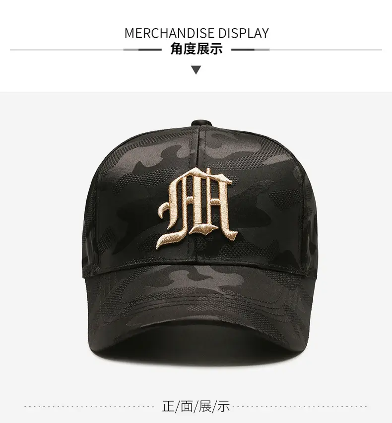 Women's Black Korean-style Baseball Cap with Embroidered Face Design — feature 4
