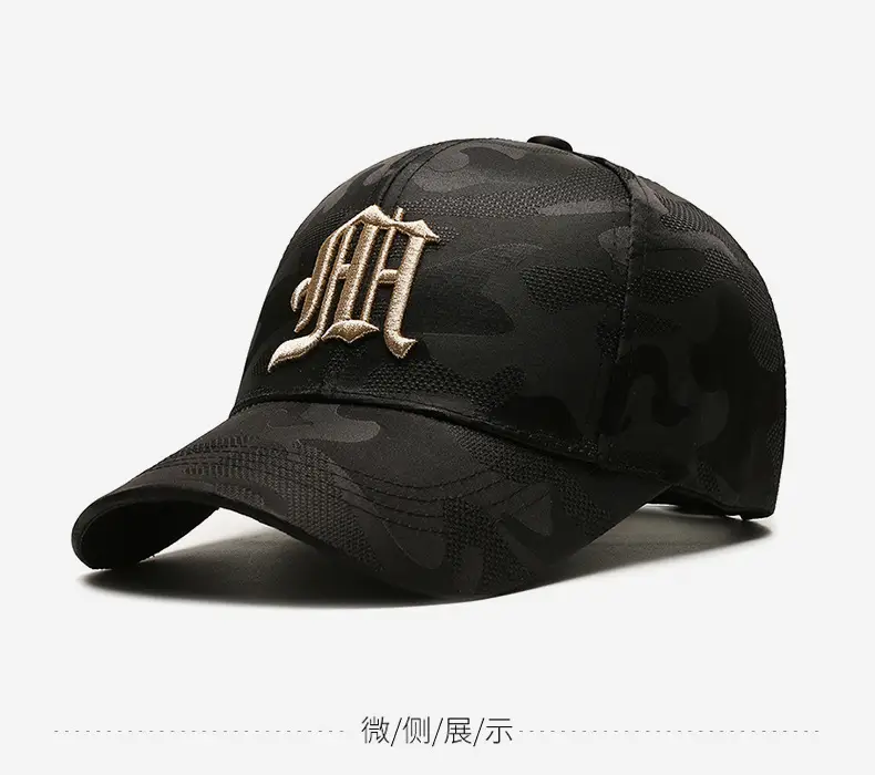 Women's Black Korean-style Baseball Cap with Embroidered Face Design — feature 5